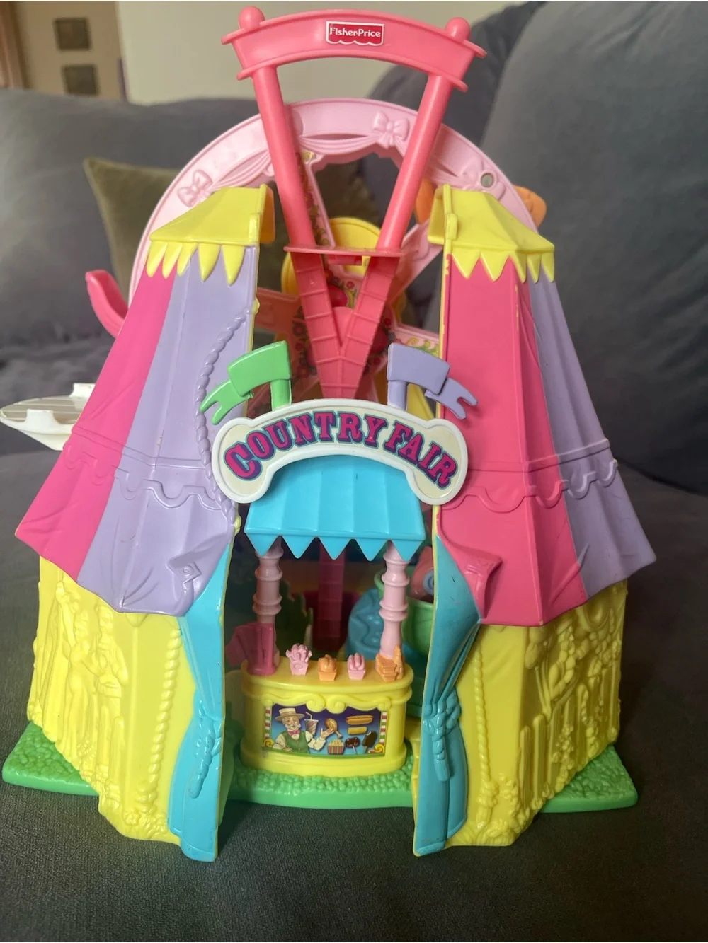 Fisher-Price Country Fair Playset - Pink, Yellow & Green Interactive Toy